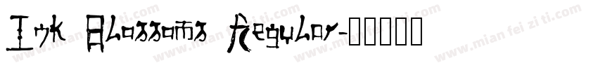 Ink Blossoms Regular字体转换